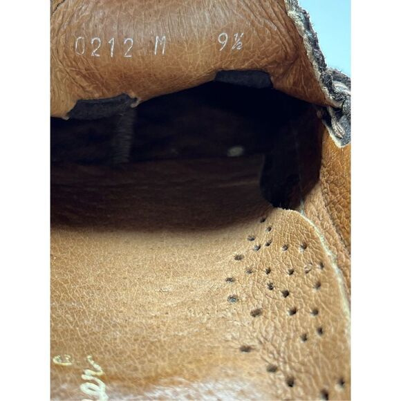 Eddie Bauer Women’s Leather Loafers Slip On Brown Shoes Size 9.5M Made in Italy - Picture 10 of 11